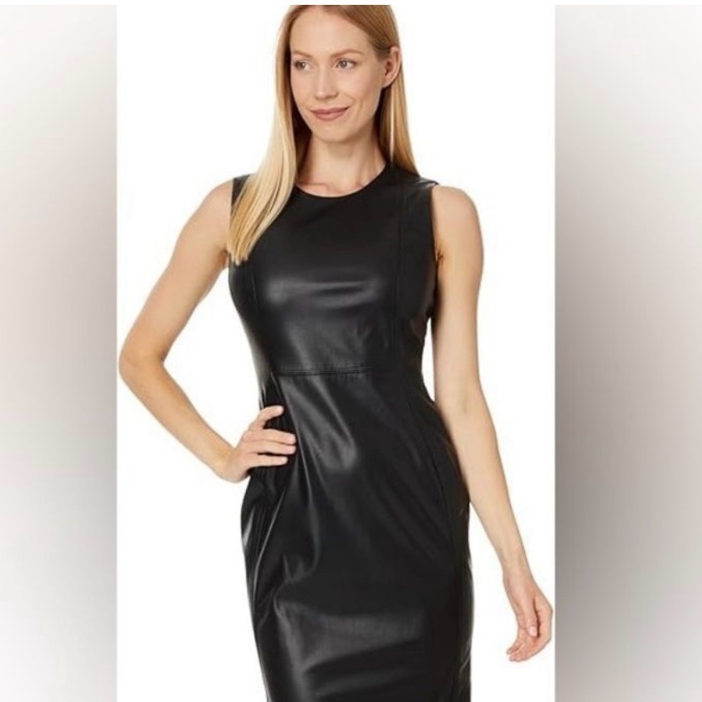 Calvin Klein Black Midi Dress NWOT size 6 Perfect for the Holidays/NYE